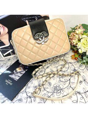 Chanel Camera Bag Half Coco Quilted